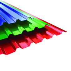 Профнастил с полимерным покрытием МП35 0.5 мм 1.051хL м CLOUDY